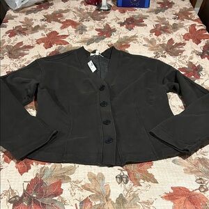 Madewell Black button down sweater